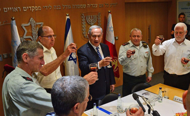 Yair Golan with Netanyahu and Yaalon1