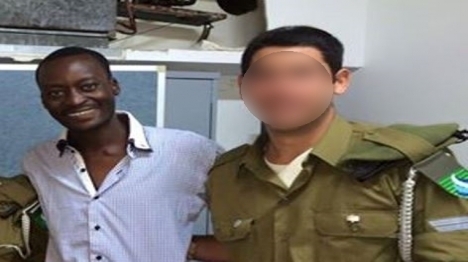 IDF soldiers get lecture from illegal alien